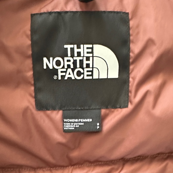 The North Face Burgundy Hooded Puffer Vest - Picture 3 of 3